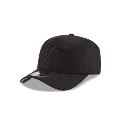 Black Atlanta Falcons Hat - New Era NFL Black On Black Stretch Snap 9FIFTY Snapback Caps USA3728145